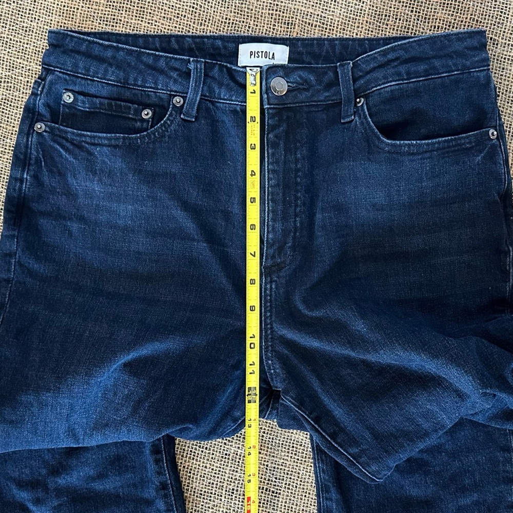 Pistola 31 Lennon High Rise Boot Cut Dark Indigo Blue Jeans Pants - Picture 7 of 11